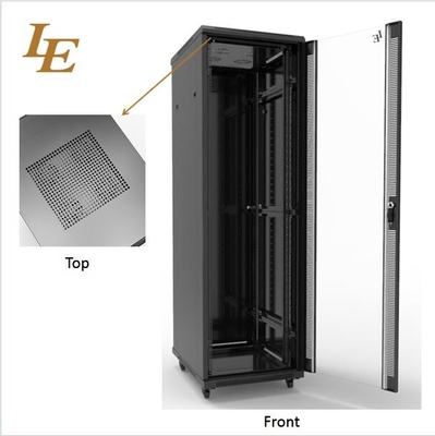 Classic 12U Server Rack Cabinet with Glass Door for Communication Equipment Storage