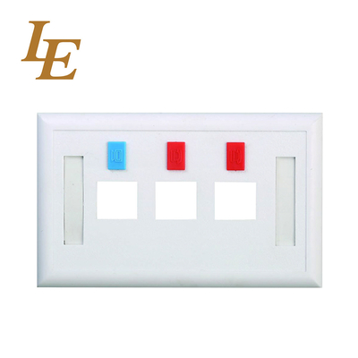 LE 86X86mm Or 114x70mm Networking OEM  RJ45 Faceplate