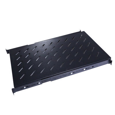 RAL9004 Black 465mm Wide Heavy Duty Sliding Shelf for 19 Inch Server Rack