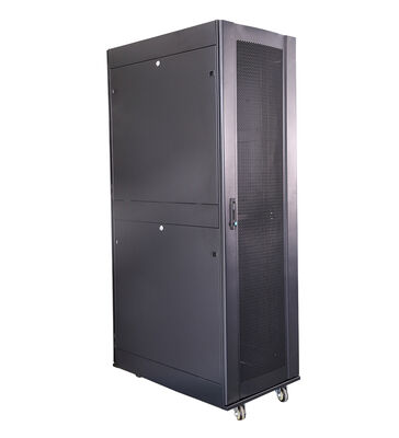 CE RoHS Approved Rackmount Cabinet System Featuring Square Hole Mounting Rails Designed for Network Equipment Housing and Data Center