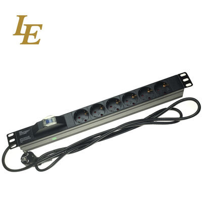 Aluminum Material Power Distribution Unit Power Strip 19 Inch 4 way PDU