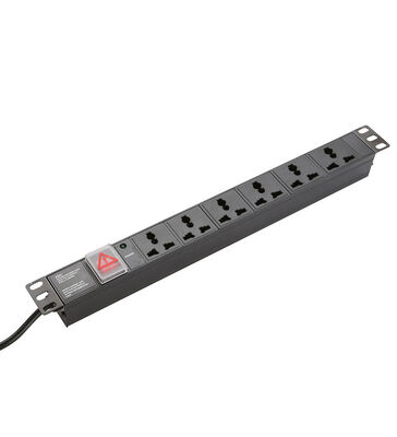 France 220V Power Distribution Unit 8-Way Output Aluminium Alloy PDU Option Length