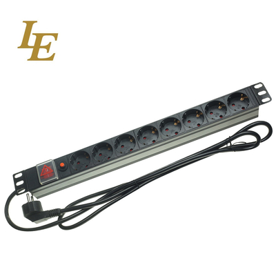 8 manier 19“ PDU-het Rekkabinet van de Aluminiumserver met Schakelaar