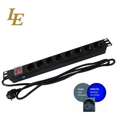 Professionele infraroodtest EU-type Power Strip Distribution PDU voor Server Rack Cabinet