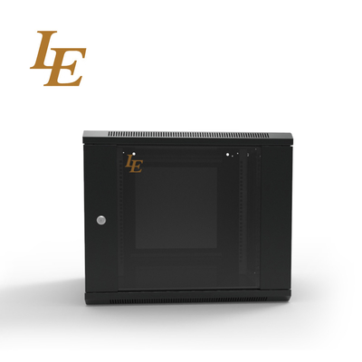 4U -18U Wandserverkas met kleine ronde slot glazen deur ontmanteld CE / ISO