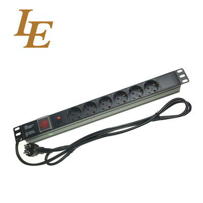 Aluminium Materiaal Stroomverdeeleenheid Stroomstrip 19 Inch 8-voudige PDU