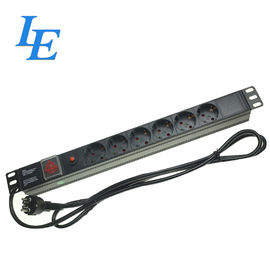 Duitsland Type 10 Inch 19 Inch Server Rack Pdu Overload Overspanningsbescherming Zwart