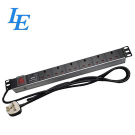 Van de de Distributieeenheid van de aluminiumlegering zet het Elektro Horizontale Rek Pdu BS1363 13A op