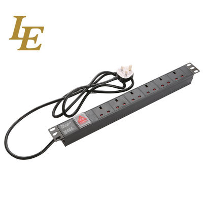 Data Center Britse Type 1u Serverrek Pdu 2m Kabellengte