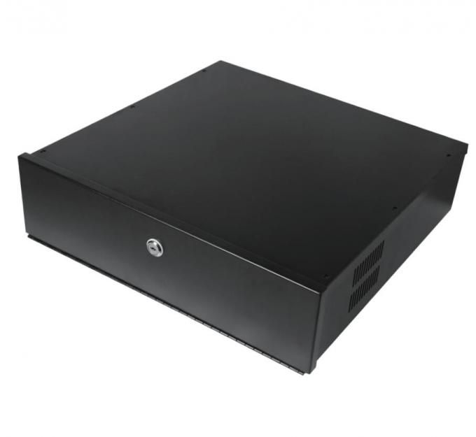 18"x18"x5" Metal DVR Lockbox met koelventilator voor DVR's en NVR's MDVR Steel Box IP20 RAL7035 Grijs RAL9004 RAL9005 Zwart Metalen Gehalte 1