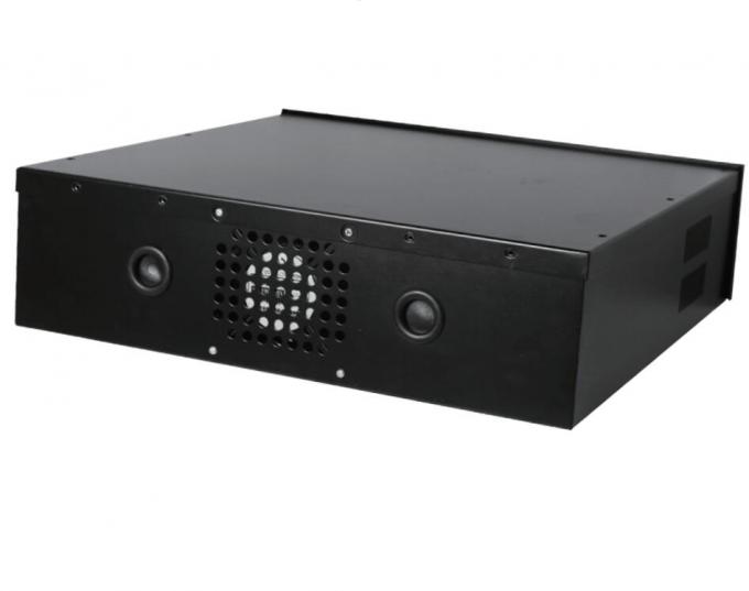 18"x18"x5" Metal DVR Lockbox met koelventilator voor DVR's en NVR's MDVR Steel Box IP20 RAL7035 Grijs RAL9004 RAL9005 Zwart Metalen Gehalte 2